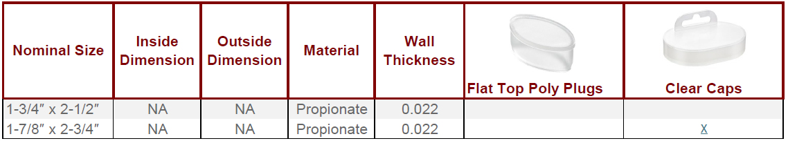 Oval Tube Containers